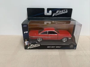 Fast & Furious 8 Dom's 1961 Chevy Impala Diecast Car Jada Toys 5 inch F8 - Picture 1 of 8