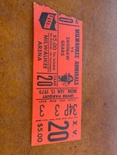 1979 Milwaukee Admirals v Saginaw Gears Hockey Ticket IHL 1/15