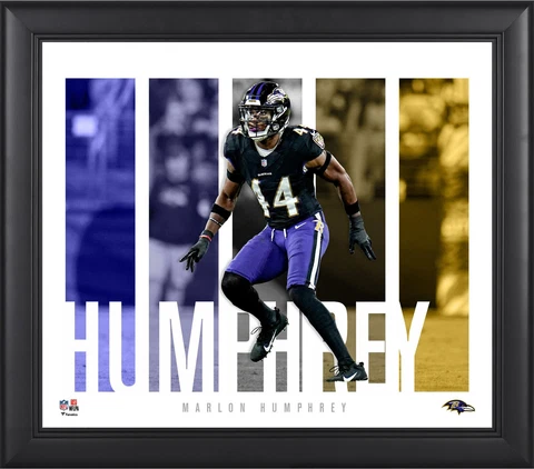 Marlon Humphrey Baltimore Ravens 15" x 17" Player Panel Collage Cover
