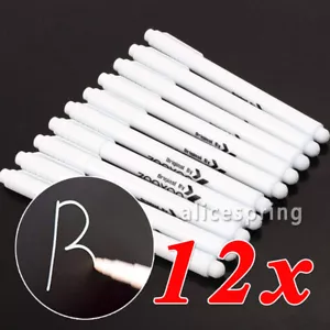 12x WEIß Flüssigkreide Kreide Marker Kreidestift Wandtafel Abwischbar PRAKTISCH - Bild 1 von 10