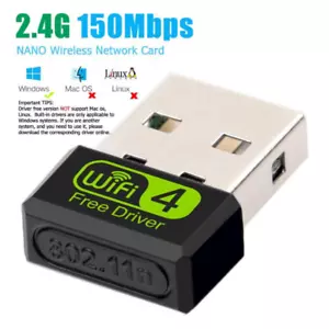 WiFi Adapter USB WiFi USB Adapter Free Driver WiFi Dongle 150Mbps Network Card - Picture 1 of 1
