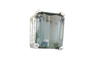 1.66 Carat Emerald Cut Blue Gray Sapphire Natural Gem Tie Tack EBSTT352/61224 - Picture 1 of 2