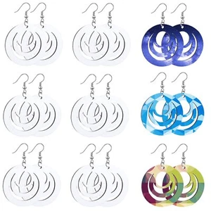 30Pcs Sublimation Blank Earrings Heat Transfer Sublimation Printing Wire Hook... - Picture 1 of 6