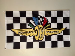Indianapolis Motor Speedway karierte Flagge 3 x 5 Fuß Männerhöhle Schlafsaal Garage Rennen - Bild 1 von 4