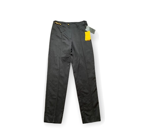 Pantalone Fendi nero con scritta oro FENDI nuovo con etichetta taglia small Made in Italy