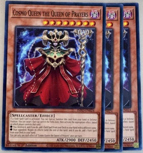 Cosmo Queen the Queen of Prayers x3 INFO-EN024 ¡YuGiOh! Juego Común 1ª Ed - Imagen 1 de 1