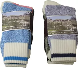 Signature Brands 6 Pair Ladies Boot Socks All Weather Comfort Blend Sock Thermal - Picture 1 of 16