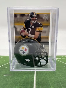 Pittsburgh Steelers Ben Roethlisberger Mini Revolution Helmet Shadowbox w/ card - Picture 1 of 1
