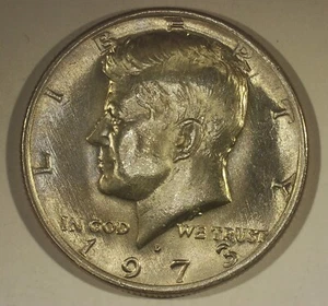 Nice Uncirculated Die Clash 1973-D Kennedy Half Dollar Error Coin - Picture 1 of 5