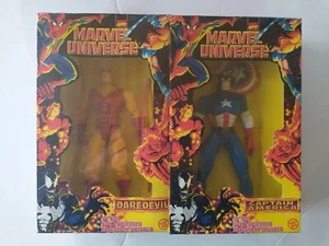 Marvel Universe Daredevil & Captain America 10" Action figures ToyBiz NEW Sealed - Picture 1 of 18