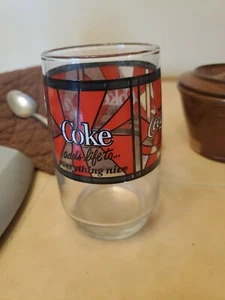 vintage coca cola drinking glass, late 70s - Bild 1 von 4