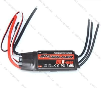 80A Electronic Speed Controller Brushless Motor RC ESC Regler Brushlessregle MJ - Bild 1 von 4