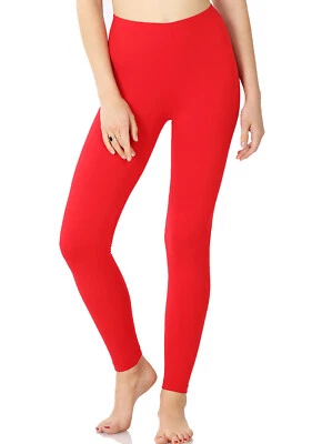 Leggings suaves diarios de longitud completa básicos de cintura alta para mujer Foto 1 de 4