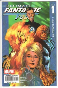 Ultimate Fantastic Four #1 2004 firmado por Brian Bendis, Mark Millar casi nuevo - Imagen 1 de 2