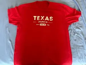 HEB- TEXAS Proud Grocery Store Shirt Cotton - Picture 1 of 1