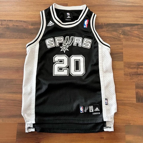 Manu Ginobili San Antonio Spurs NBA Adidas Swingman Jersey Sz Youth Medium Cover