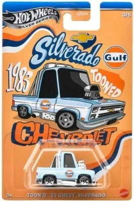 Hot Wheels Toon'd '83 Chevy Silverado Tooned Gulf Mainline 2025 Mattel - Imagen 1 de 3