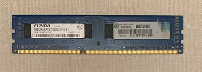 1X 4GB Elpida PC3-10600 DDR3-1333 desktop EBJ41UF8BCF0-DJ-F - TESTED - Image 1 of 2