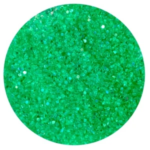 100g 1mm IRIDESCENT BRIGHT GREEN CHUNKY GLITTER .040” CRAFTS WALLS CLEARANCE LOT - Picture 1 of 1