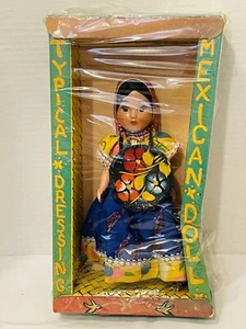 Typical Dressing Mexican Doll Still In Original Box Old. - Picture 1 of 9