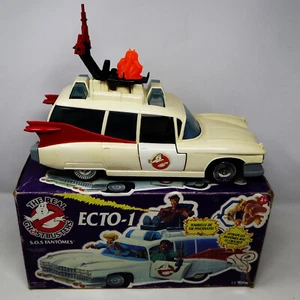DE COLECCIÓN 1986 AÑOS 80 KENNER THE REAL GHOSTBUSTERS ECTO-1 COCHE VEHÍCULO EN CAJA RARO - Imagen 1 de 12