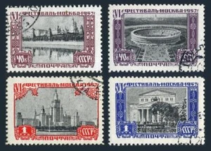 Russia 1975-1978, CTO. Mi 1974-1977. Moscow views 1957. Kremlin,Stadium,Theater. - Picture 1 of 1