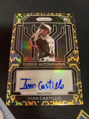 2022 Prizm Ivan Castillo “Snakeskin” Autograph #5/35 San Diego Padres - Image 1 of 2