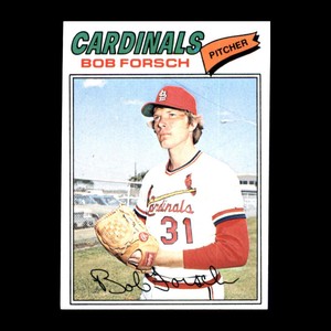 Bob Forsch 1977 Topps St. Louis Cardinals #381 Set Break NICE!