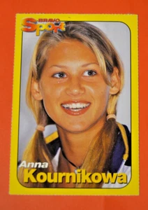Tarjeta deportiva alemana Bravo Sport Sammelkarte 2001 - Tenis Anna Kournikowa Rusia - Imagen 1 de 2