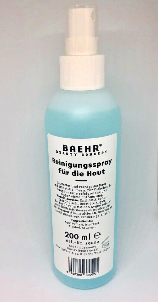 Baehr Beauty Concept Reinigungsspray für die Haut, 200ml