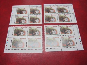 CANADAUNITRADE#1365i 50c FRUIT TREE DEFS.COATED PAPER SET OF4 BLOCK MNH CV$60.00 - Picture 1 of 2