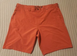 Hurley Nike Dri-Fit Shorts Men's Size 40 Red Flat Front Golf - Picture 1 of 5
