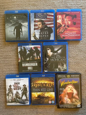 8 Historical & Frontier Epic Blu-ray & DVD Movie Lot (excellent, unsealed) - Image 1 of 2