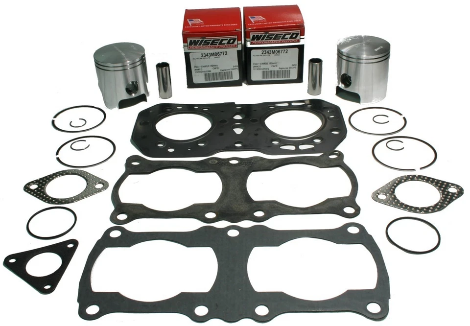 Polaris Indy XCR 440, 1992-1994, Wiseco Std conjunto de pistões e juntas; reconstrução do motor - Imagem 1 de 1
