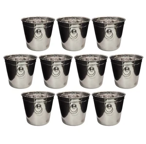 Home Brew Ohio Stainless Steel Wine Bucket 22cm (SET OF 10) - Picture 1 of 10