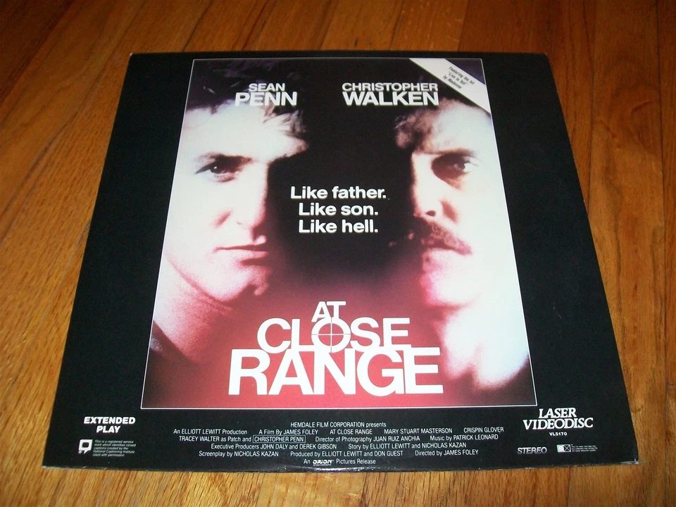 AT CLOSE RANGE Laserdisc LD EXCELLNT CONDITION RARE SEAN PENN CHRISTOPHER WALKEN Foto 1 de 1