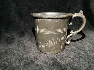 Taza antigua "Marian Williamson" encontrada después de que los gitanos pasaran la noche en Ohio años 20 - Imagen 1 de 4