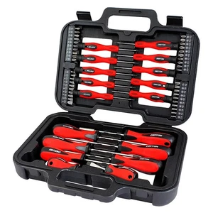 58tlg Schraubendreher & Bits Set Präzision Philips Flachschlitz Torx Pozi + Aufbewahrungskoffer - Bild 1 von 10