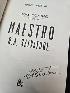 Maestro SIGNED Homecoming, Book II by R. A. Salvatore 1st Edition HCDJ 2016 - Bild 1 von 8