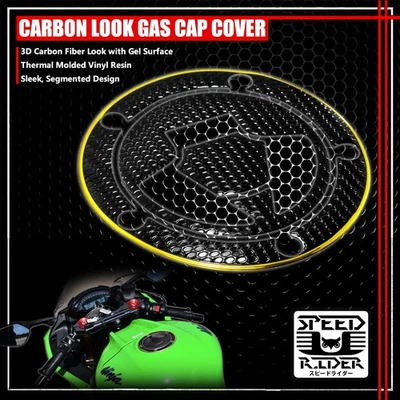 07+NINJA ZX-6R/10/14R/650 TAMPA DE GÁS TAMPA DE COMBUSTÍVEL ALMOFADA PROTETORA PRETA/DOURADA CROMADA - Imagem 1 de 4