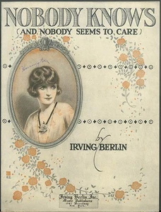 Partituras Nobody Knows de Irving Berlin 1919 - Imagen 1 de 1
