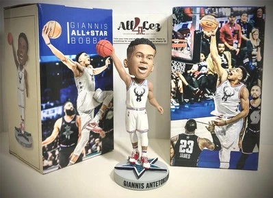 Bucks Giannis Antetokounmpo 2019-2020 "All Star" 12 pt 12 puntos club Bobblehead Foto 1 de 2