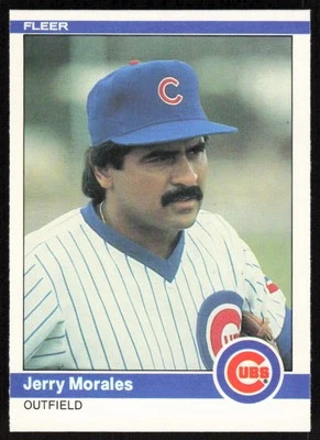 1984 Fleer #498 Jerry Morales   - FREE SHIPPING - Image 1 of 2
