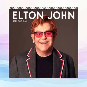 Elton John 2026 Calendar, Music Legend Wall Calendar, Pop Icon Art Poster - Picture 1 of 4