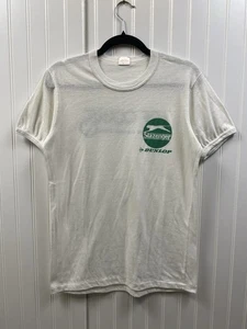 Vintage 80s Slazenger Dunlop Squash Grand Prix Tshirt Mens Small White - Foto 1 di 6