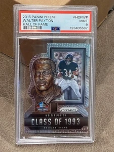 2015 Panini Prizm Hall Fame Die Cut Walter Payton Insert Card PSA 9 LOW POP - Bild 1 von 1