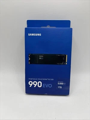 Samsung 990 EVO 1TB PCIe 4.0/5.0 NVMe M.2 Internal SSD - Read Speed 5000MB/s - Image 1 of 4