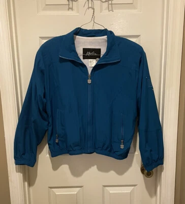 Chaqueta de esquí cortavientos ligera vintage Kaelin para mujer L Petite turquesa Foto 1 de 4