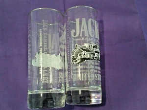 Lote 2 Vasos Jack Daniels Old No.7 6" Grabados Whisky Highball Tennessee  - Imagen 1 de 8