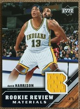 David Harrison 2005-06 Upper Deck Rookie Review Materials Jersey #RRM-HA Pacers